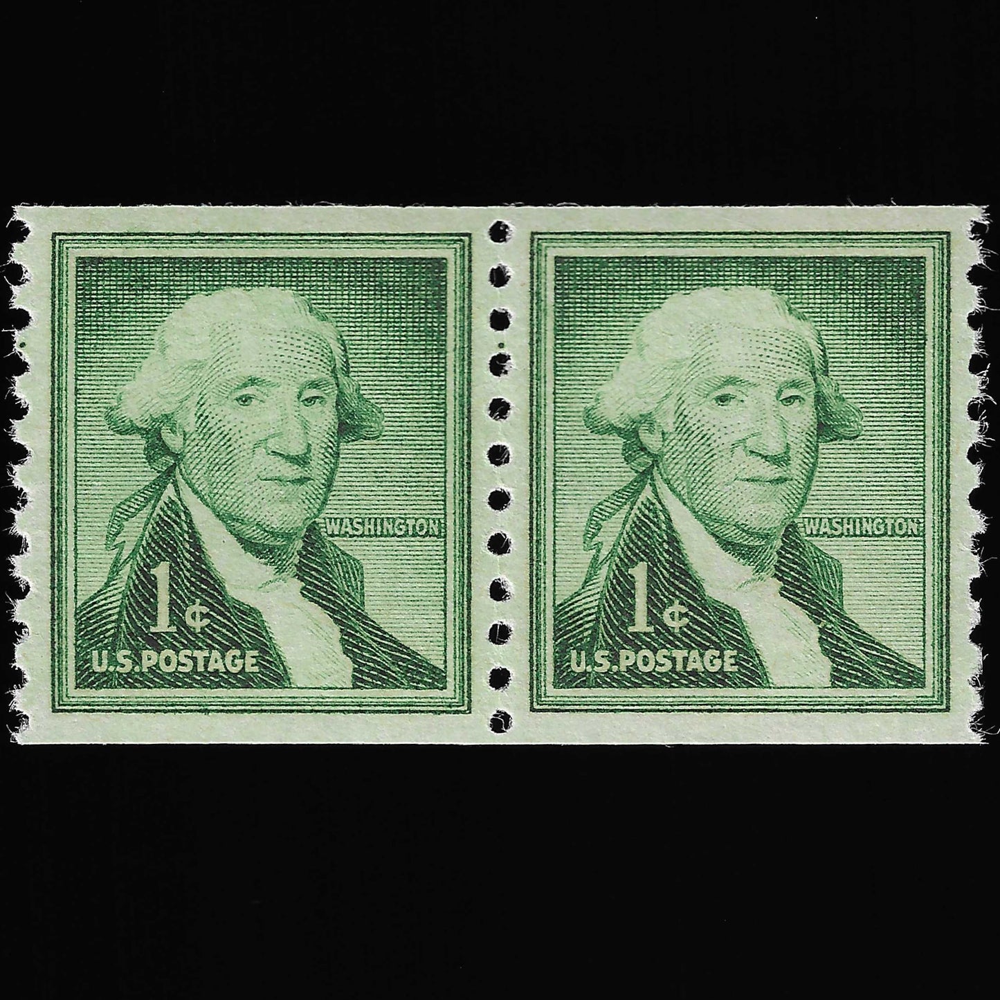 Scott #1054 PR and 1054b PR Mint NH Coil Pairs, both Graded 95