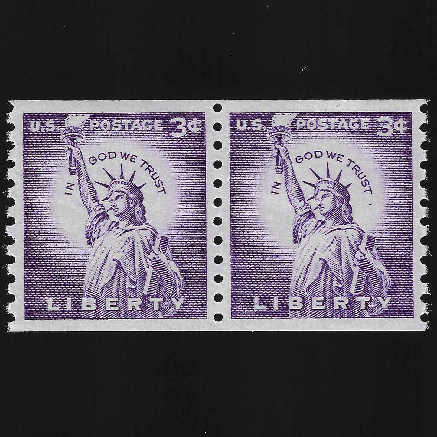 Scott #1057a PR Mint NH Coil Pair Graded 95