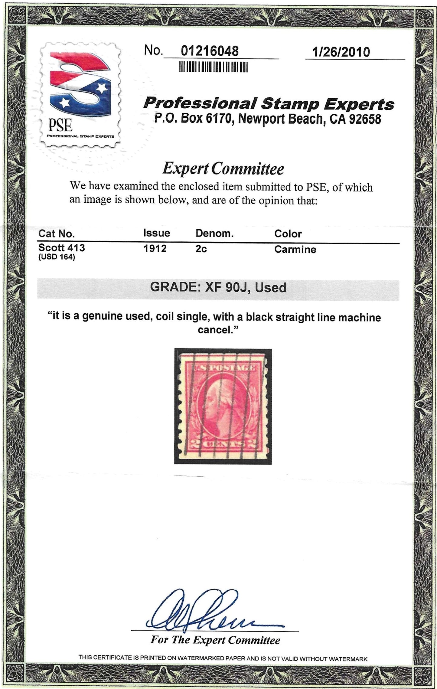 Scott #413 Used Graded 90J