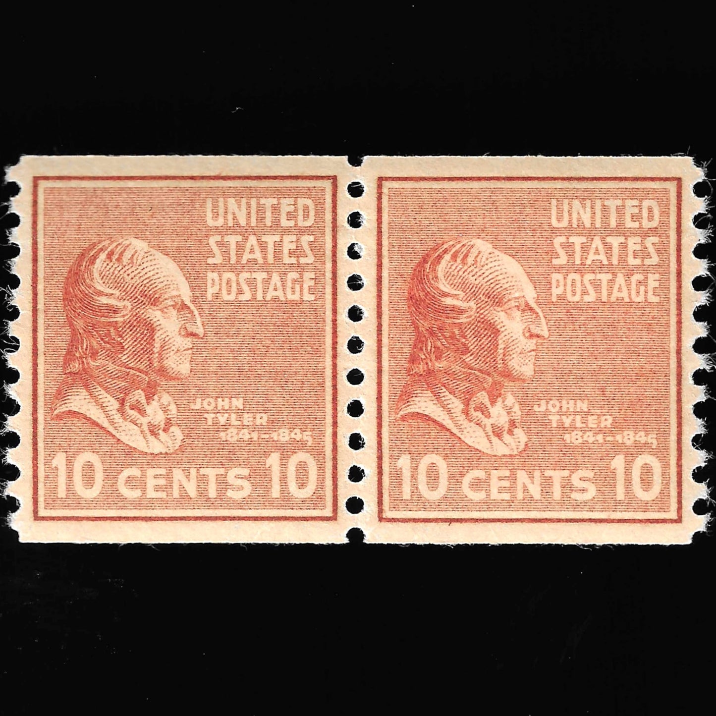 Scott #847 PR Mint NH Coil Pair Graded 98