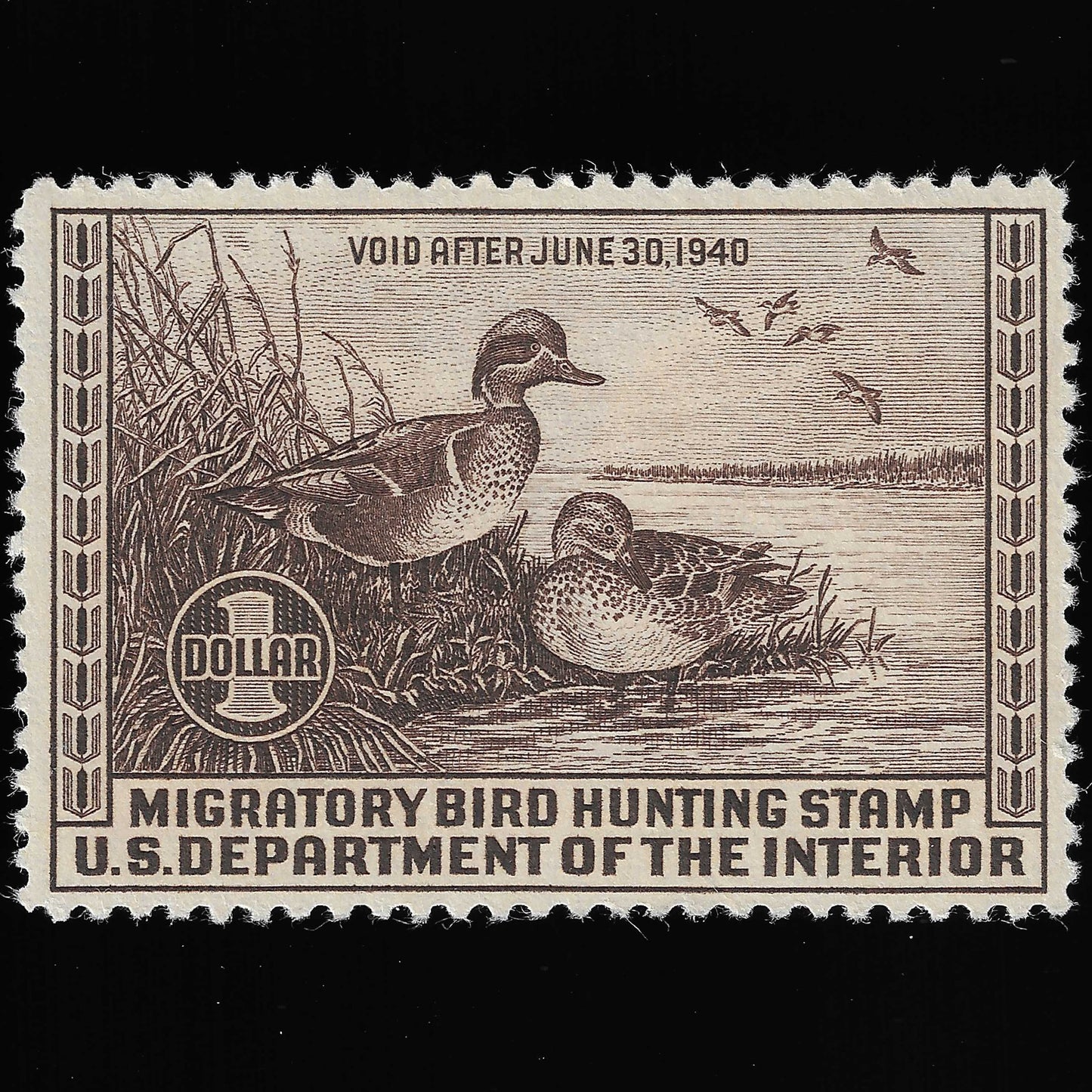 Scott #RW6 Duck Hunting Mint NH