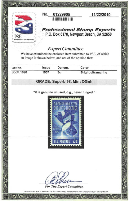 Scott #'s 961, 987, 988, 989, 991, 1004, 1074, 1081, 1089, 1090, 1098, 1104 all Mint NH Graded 98