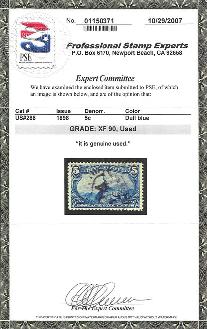 Scott #288 Used Graded 90