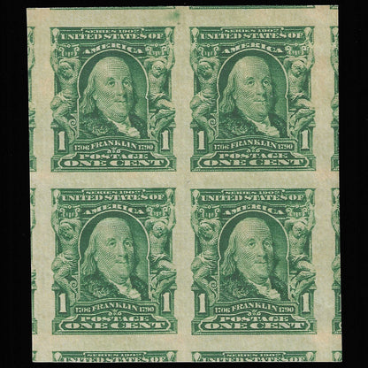 Scott #314 BL Mint NH Block of Four Graded 100J
