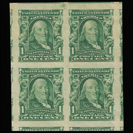Scott #314 BL Mint NH Block of Four Graded 100J