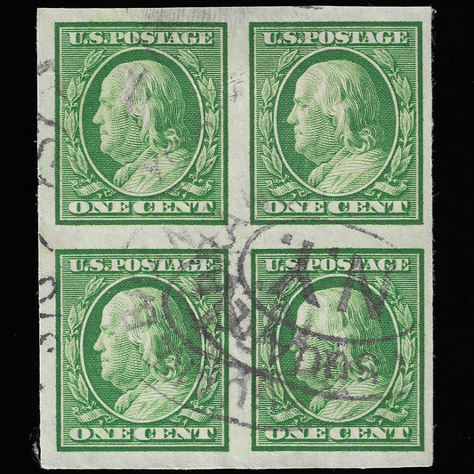 Scott #383 Used Block of Four