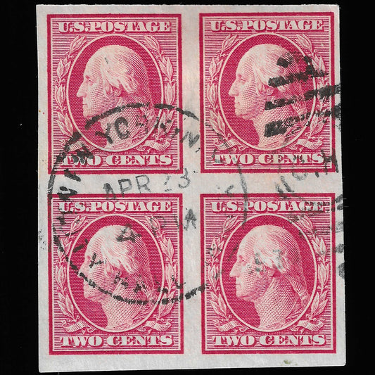 Scott #384 Used Block of Four