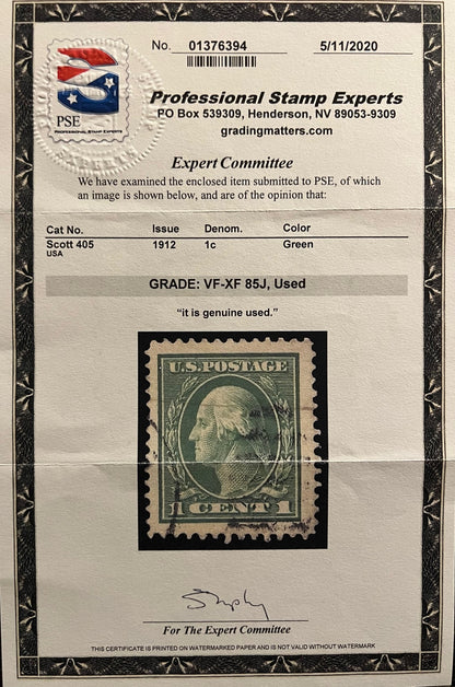 Scott #405 Used Graded 85J