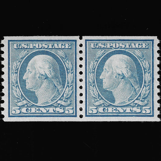 Scott #496 PR Mint NH Coil Pair Graded 95