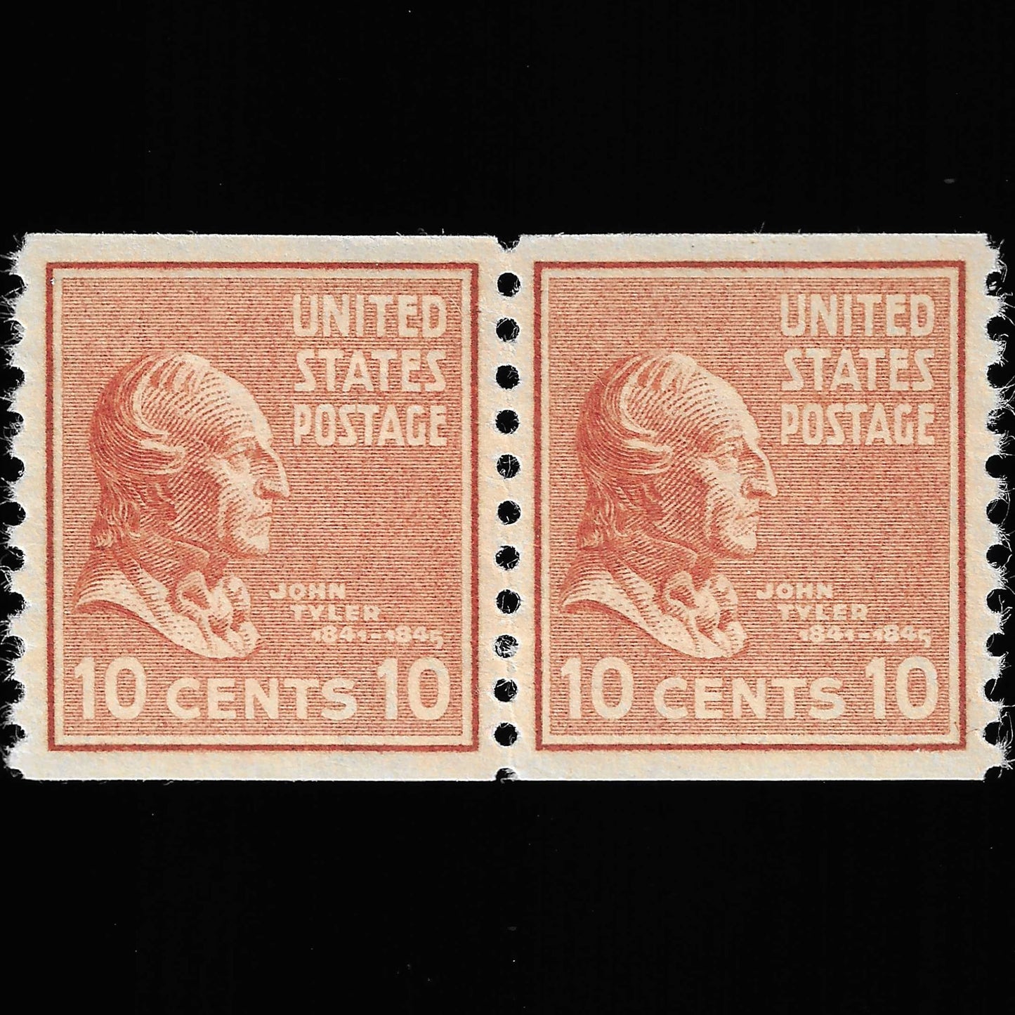 Scott #847 PR Mint NH Coil Pair Graded 98