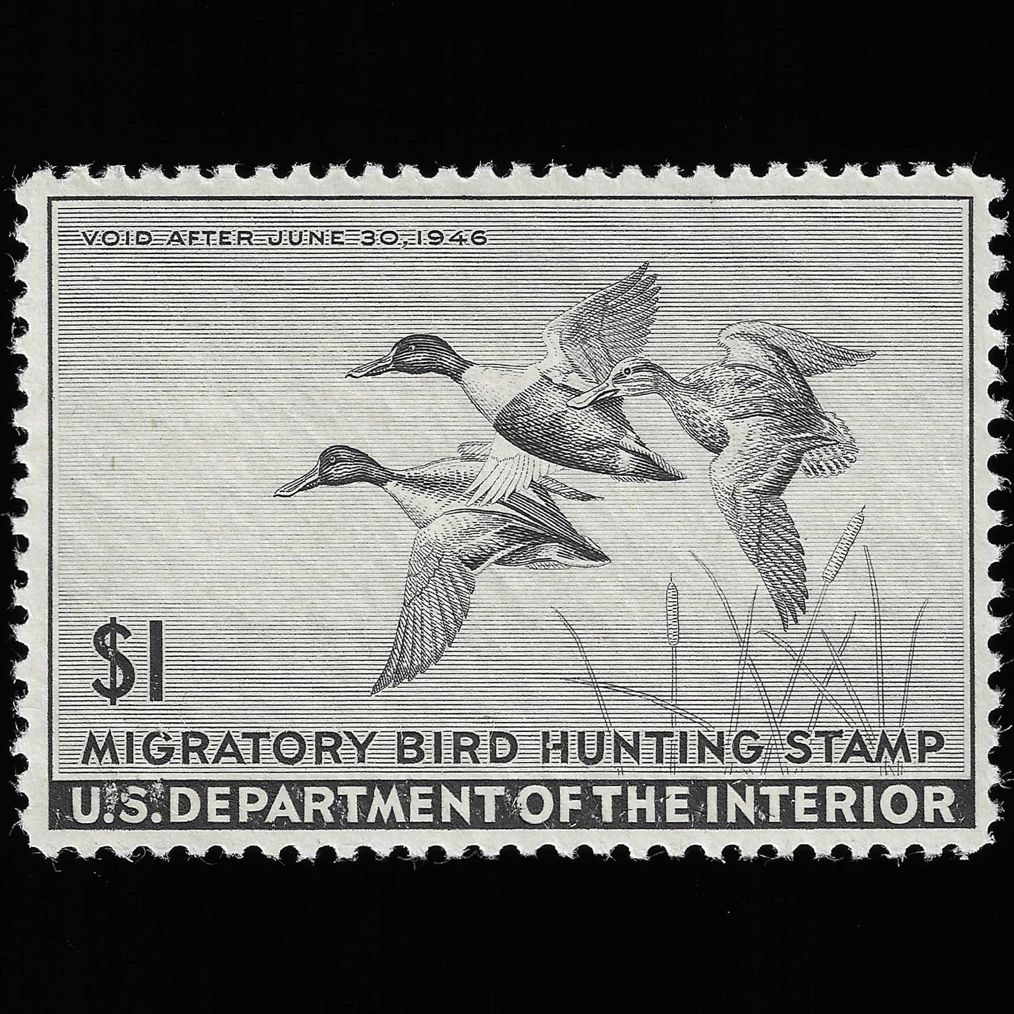 Scott #RW12 Duck Hunting Mint NH Graded 85