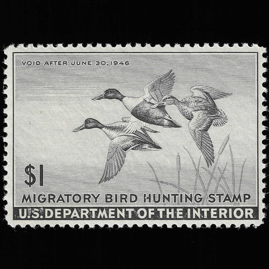 Scott #RW12 Duck Hunting Mint NH Graded 85