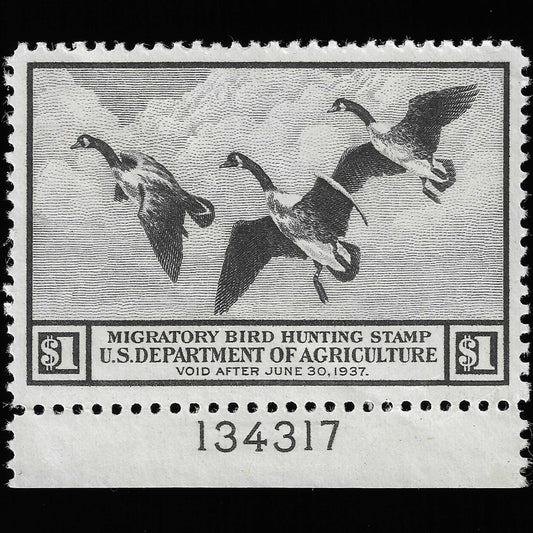 Scott #RW3 Duck Hunting Mint NH Graded 85J